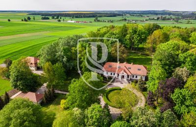 Zámeček na prodej Przedbórz, Lodžské vojvodství, Foto z dronu