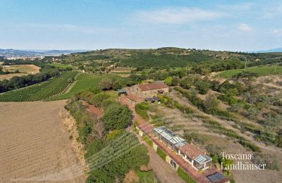 Venkovský dům na prodej Arezzo, Toscana:  RIF 2993 Blick auf Anwesen und Umgebung