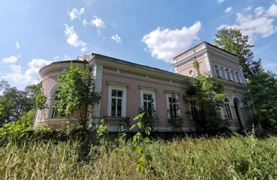 Zámeček na prodej Lubiatów, Dwór w Lubiatowie, Lodžské vojvodství, Pohled zvenku