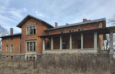 Zámeček na prodej Bolkowice, Západopomořanské, Pohled zezadu