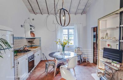 Venkovský dům na prodej Castiglione d'Orcia, Toscana:  RIF 3053 weitere Küche mit Essbereich