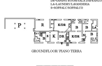 Venkovský dům na prodej Castiglione d'Orcia, Toscana:  RIF 3053 Grundriss