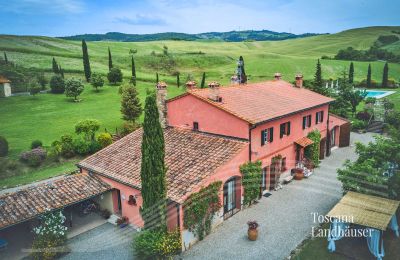 Venkovský dům na prodej Castiglione d'Orcia, Toscana:  RIF 3053 Blick auf Anwesen