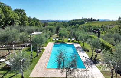 Venkovský dům na prodej Chianciano Terme, Toscana:  RIF 3061 Vogelperspektive Pool