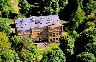 Zámek na prodej Dąbroszyn, Pałac w Dąbroszynie, Lubušské, Foto z dronu