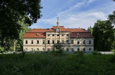 Zámek/Palác na prodej Grodziec, Dolní Slezsko:  Pohled zepředu
