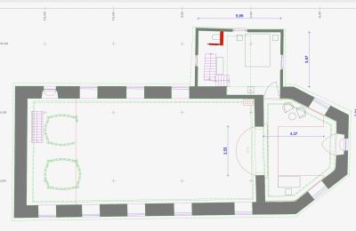 Kostel na prodej 78591 Durchhausen, Vordere Kirchgasse  6, Bádensko-Württembersko, Entwurf Wohnung Chor OG