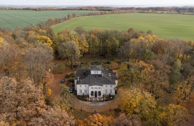 Zámeček na prodej Lisewo, Dwór w Lisewie, Pomořanské vojvodství, Foto z dronu