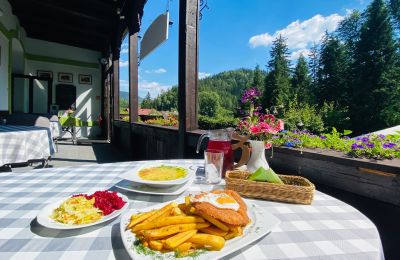 Historická nemovitost na prodej Kowalowa, Dolní Slezsko, Taras restauracyjny front