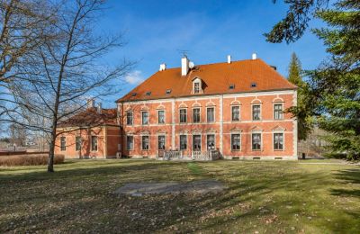 Zámek na prodej Leźno, Pałac w Leźnie 45, Pomořanské vojvodství, Pohled zezadu