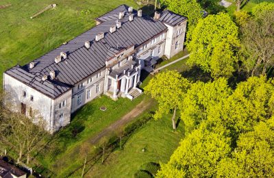 Zámeček na prodej Orłów-Parcel, Lodžské vojvodství, Foto z dronu