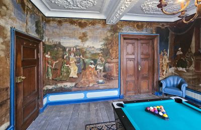 Zámek na prodej Astenet, Nierstraße 5, Wallonie, Billardtimmee /Tapetenzimmer "Salomon " 