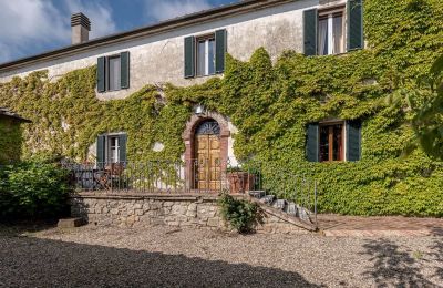 Historické nemovitosti, Historické sídlo v Murlo, Siena, Toskánsko s panoramatickým výhledem