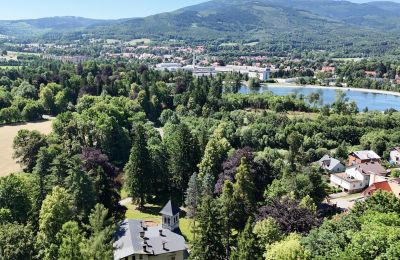 Zámek na prodej Kowary, Senatoryjna 1, Dolní Slezsko, Foto z dronu