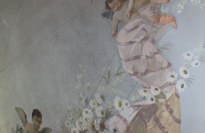 Historická vila na prodej Faido, Ticino, affresco