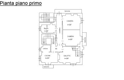 Historická vila na prodej 28838 Stresa, via Principe di Piemonte, Piemonte, Floorplan 1° floor