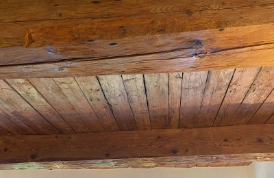 Zámek na prodej 84375 Kirchdorf am Inn, Hofmarkstraße 2, Bayern, 1. Stock: Balkendecke im Wohnzimmer