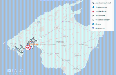 Zámeček na prodej Mallorca, Palma, Gènova, Baleárské ostrovy, Lageplan