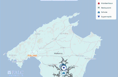 Městský palác na prodej Campos, Baleárské ostrovy, Karte Mallorca