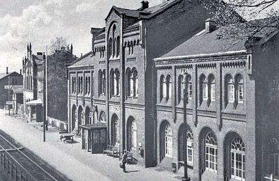 Historická nemovitost na prodej 49356 Diepholz, Am Bahnhof  1, Dolní Sasko, Bahnhofsgeäude Rückseite ca. 1930