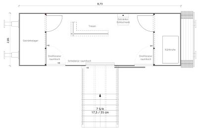 Historická nemovitost na prodej 15324 Groß Neuendorf, Hafenstraße 1A, Braniborsko, Grundriss Barwaggon