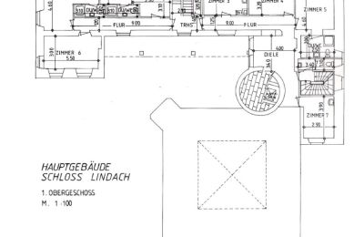 Zámek na prodej Bádensko-Württembersko, Schloss 1. OG