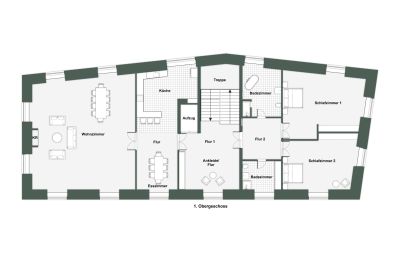 Zámek na prodej 32683 Barntrup, Severní Porýní-Vestfálsko, Grundriss - 1.OG