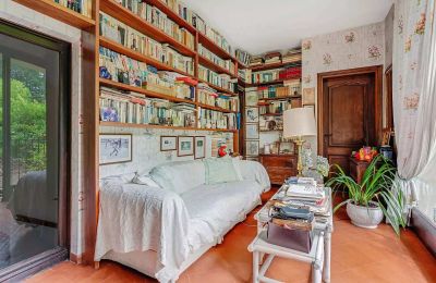 Historická vila na prodej Castelletto Sopra Ticino, Piemonte, Knihovna