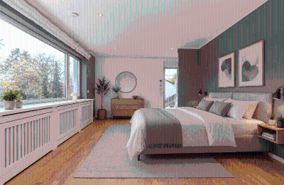Historická vila na prodej Berlin, Berlín, Master-Bedroom mit Zugang zur Terrasse im OG visualisiert