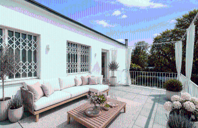 Historická vila na prodej Berlin, Berlín, Terrasse im OG visualisiert