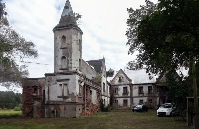 Zámek na prodej Łęg, Velkopolské, Pohled zvenku
