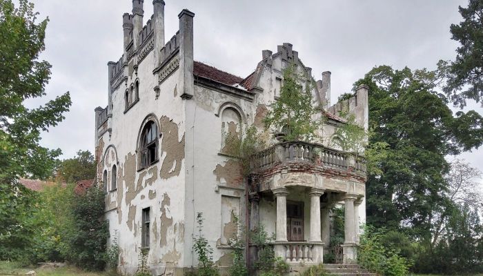 Zámeček v Piotrowě s parkem a historickými objekty