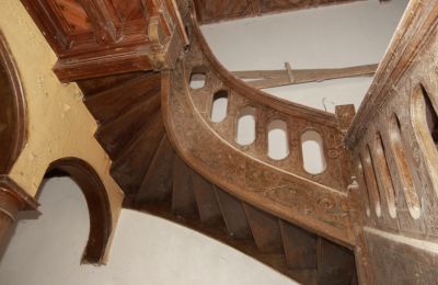 Zámek na prodej Stołeczna, Pałac w Stołecznej 20, Západopomořanské vojvodství, Schodiště