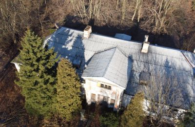 Zámeček na prodej Smaszew, Dwór w Smaszewie, Velkopolské, Foto z dronu