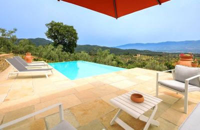 Venkovský dům na prodej Figline e Incisa Valdarno, Toscana:  RIF 2966 Pool mit Panoramablick