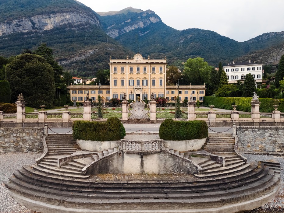 Villa Sola Busca v Tremezzu, jezero Como, Tremezzo