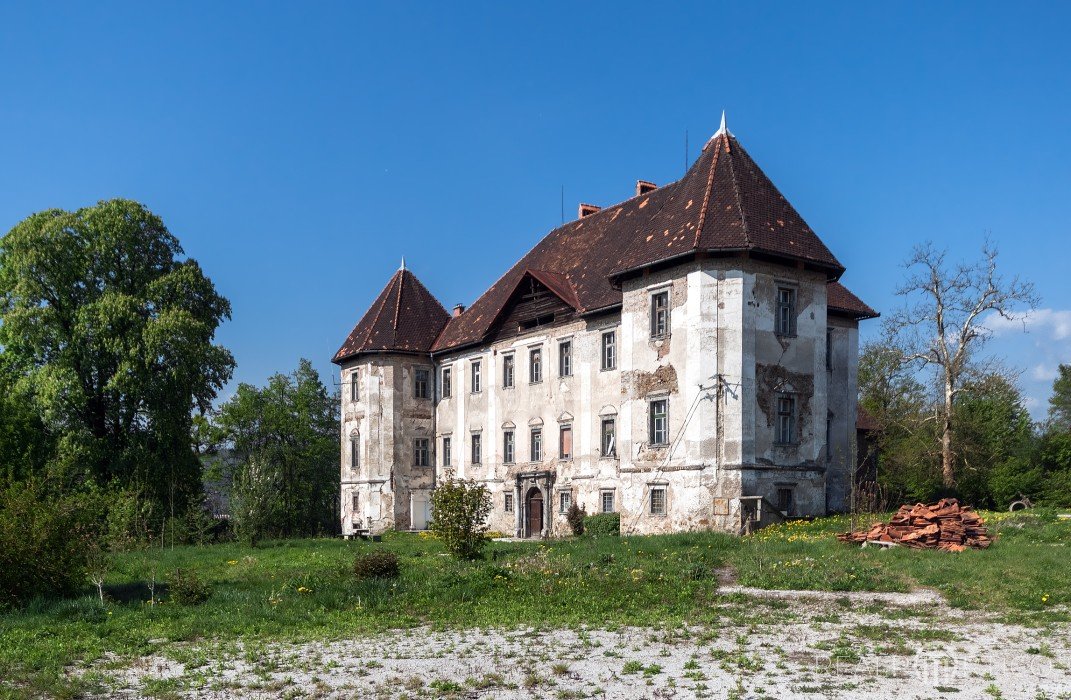 Schloss Strobelhof in Ljubljana (Grad Bokalce), Slovinsko
