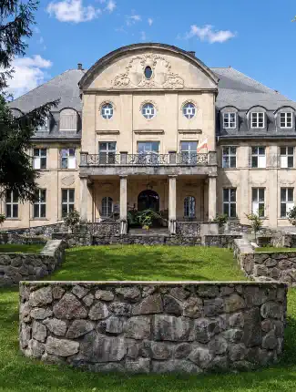Novobarokní zámeček v Pomořansku s parkem, Trzcinno, Pomořansko